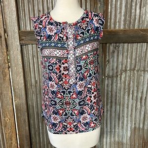 Anne Taylor LOFT multi color sleeveless to size XS
